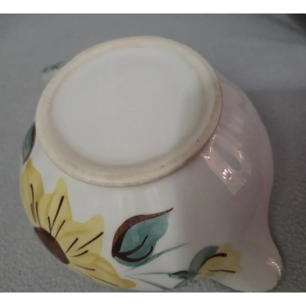Blue Ridge Southern Pottery Yellow Flower CREAMER Hand Painted